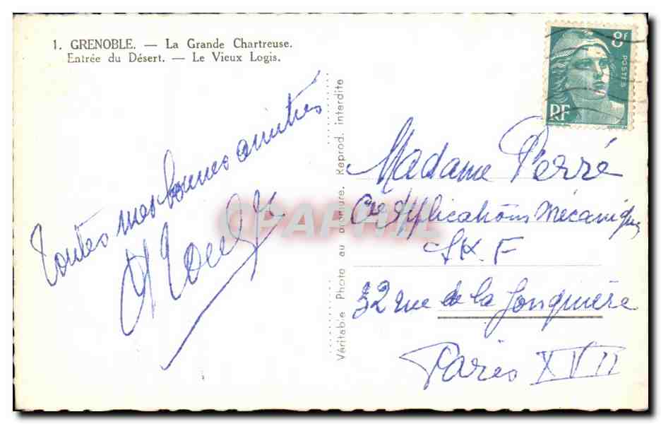 Grenoble — La Grande Chartreuse — Eingang zum Wüsten — Das Alte Gehöft — Rückseite