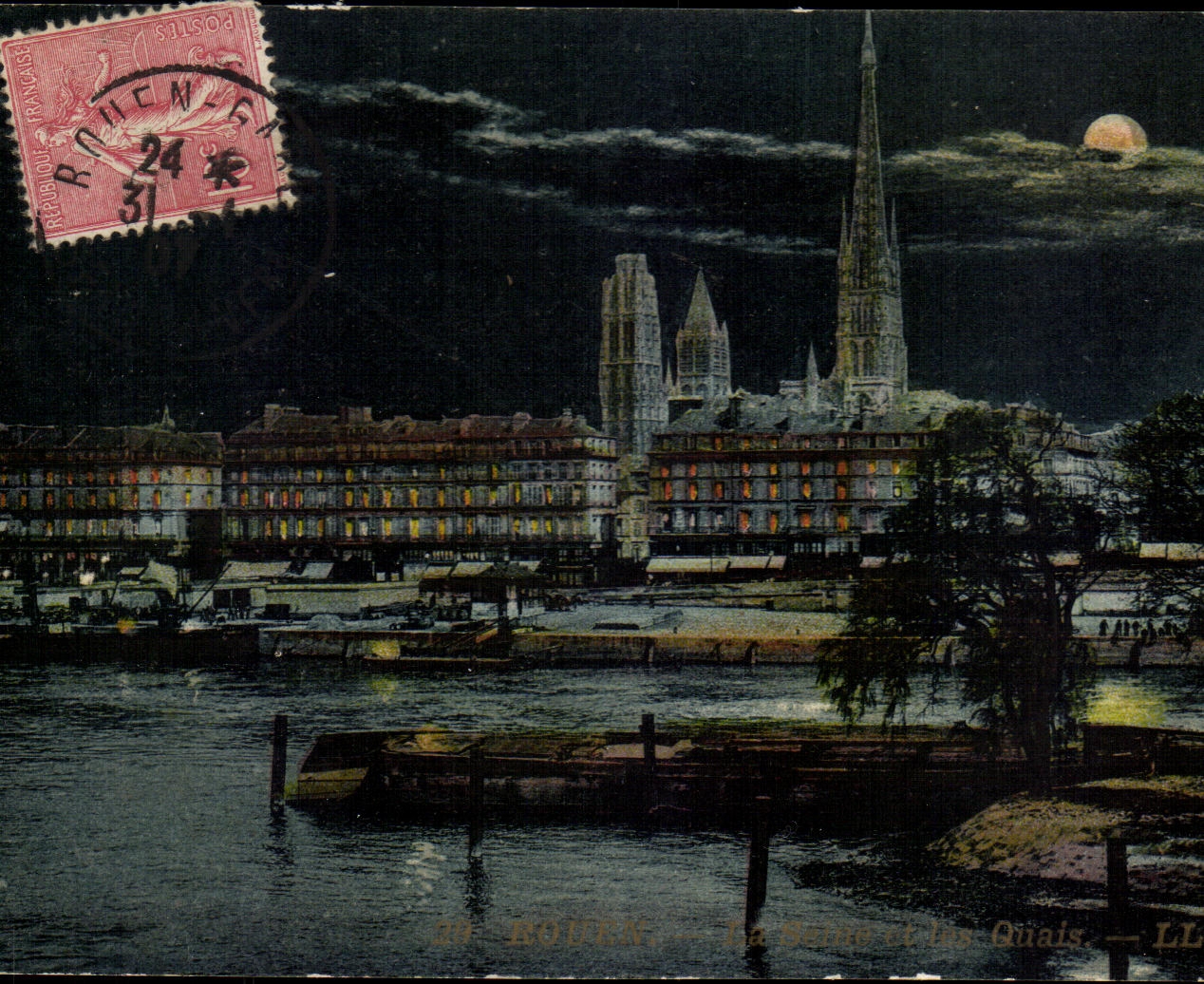 CPA Rouen La Seine et les quais 