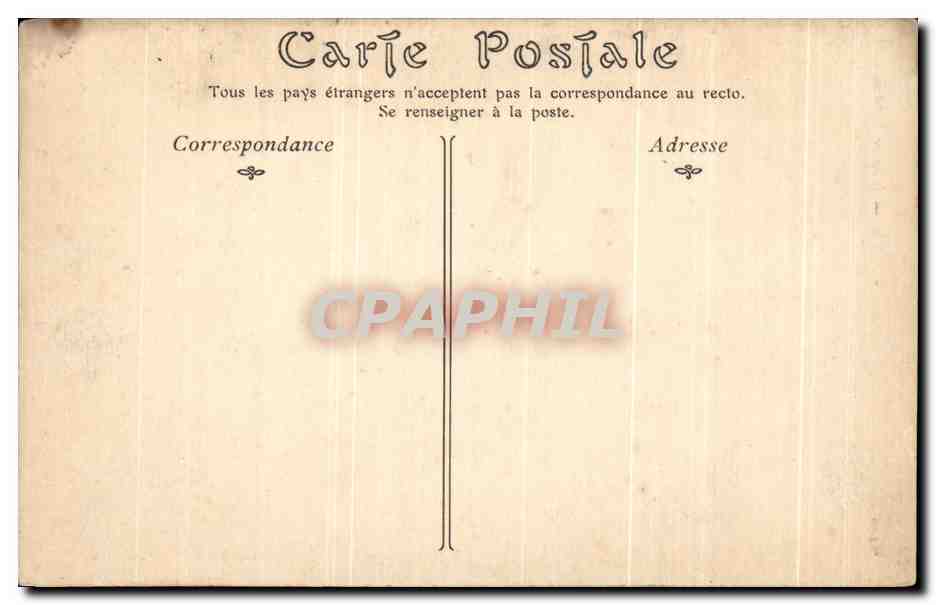 CPA Rouen L'Eglise Saint Hilaire — Verso