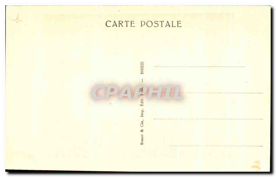 CPA Musee Du Louvre Paris La mort de Sardanapale  — Verso