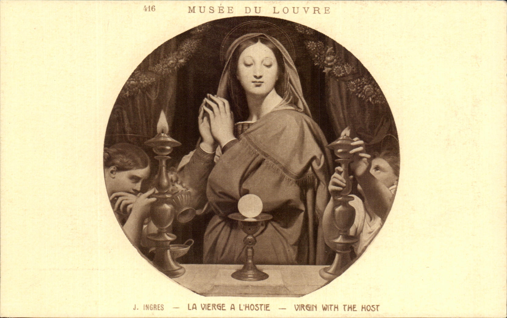 CPA Musee Du Louvre La Vierge A L'Hostie Paris
