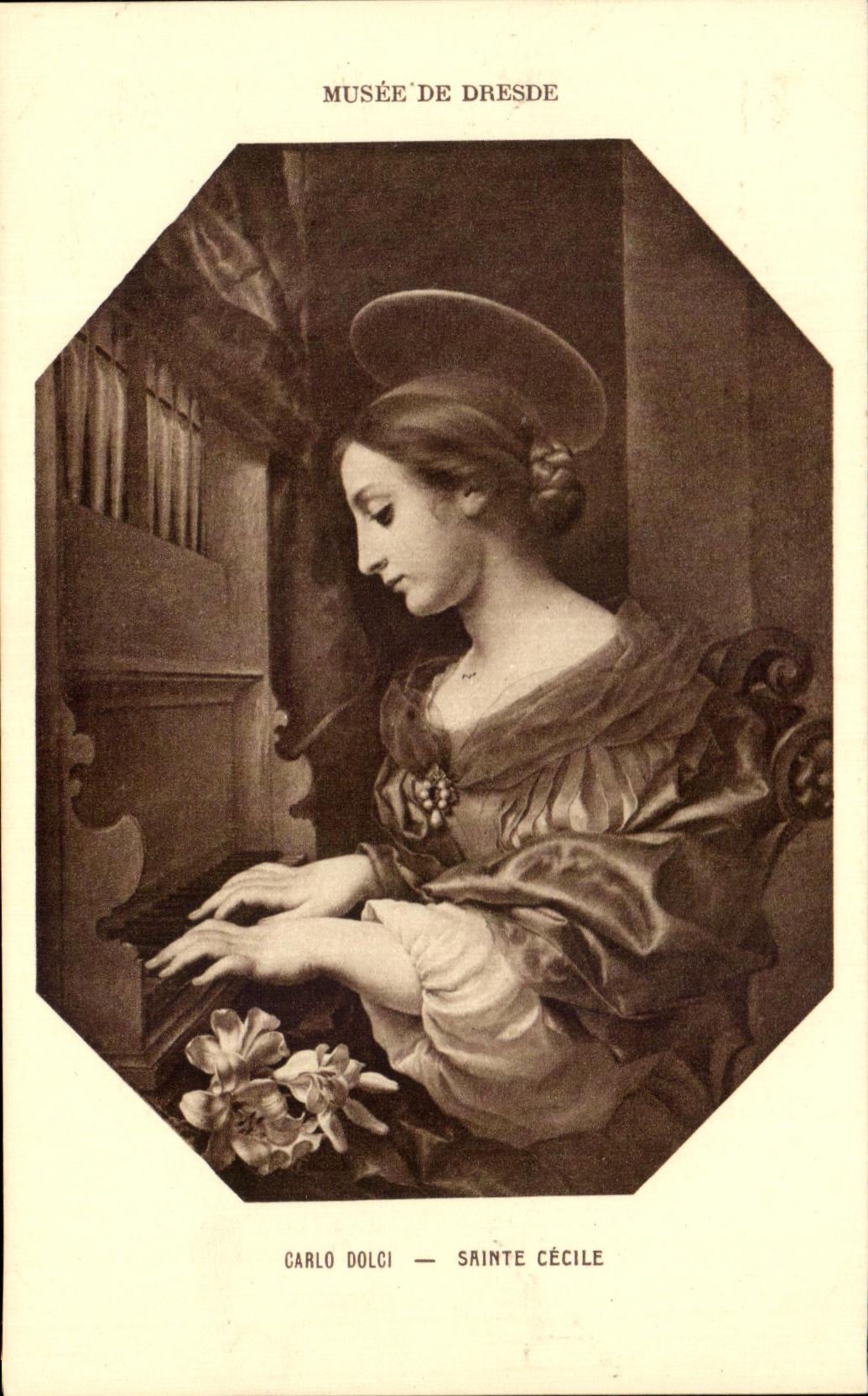 CPA Musee De Dresde Carlo Dolci Sainte Cecile