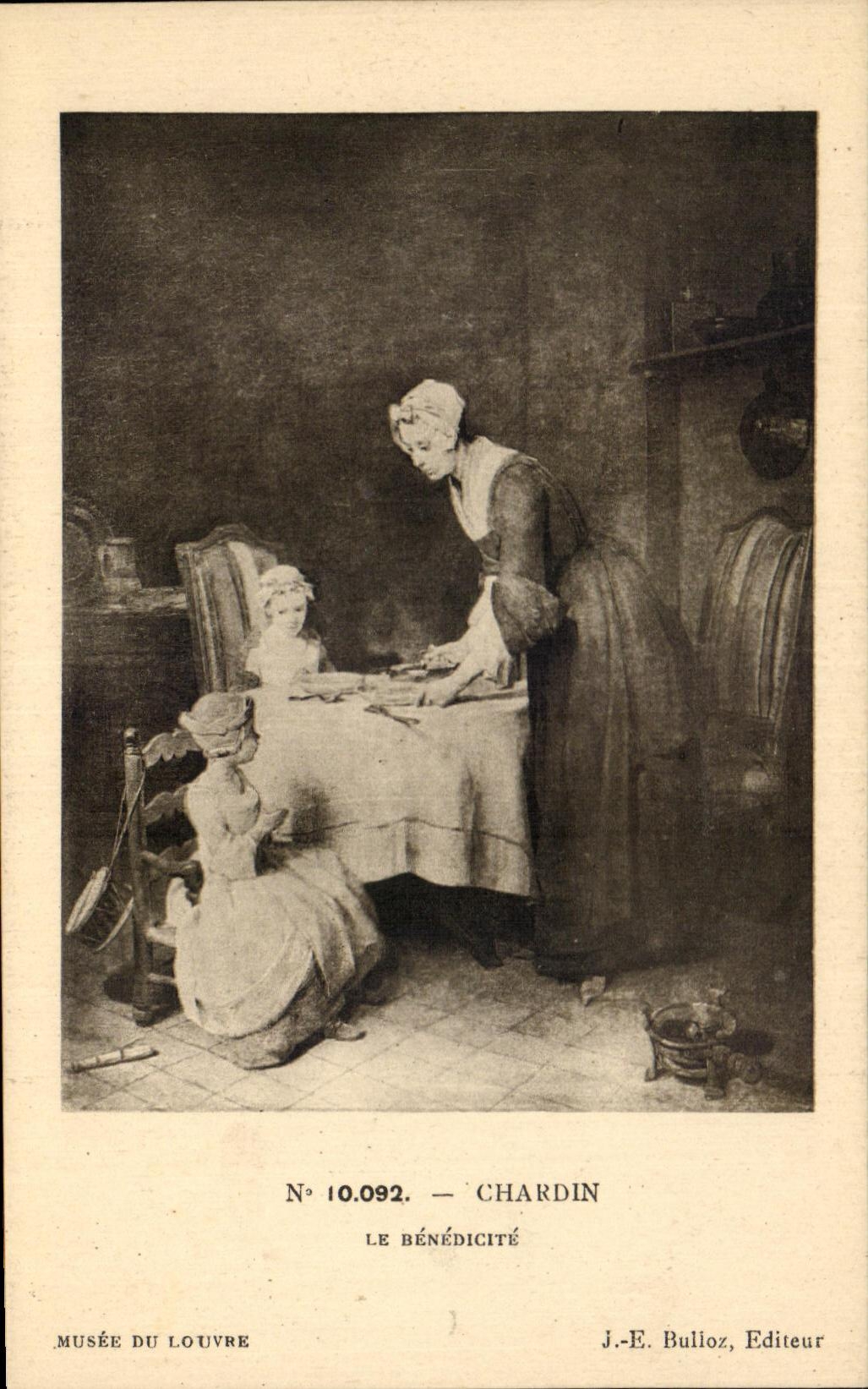 CPA Chardin Le Benedicite Musee Du Louvre Paris 