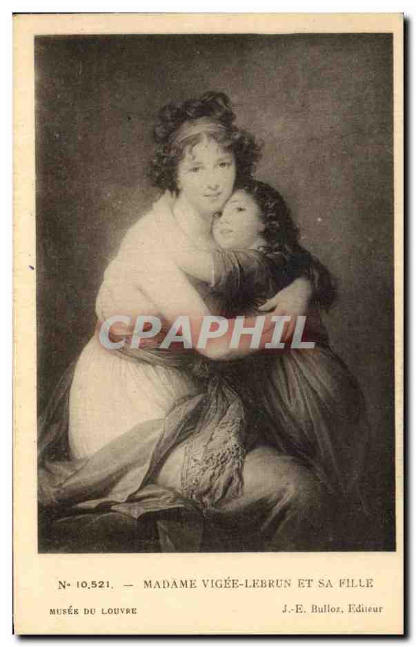 CPA Madame Vigee Lebrun Et Sa Fille Musee Du Louvre Paris 