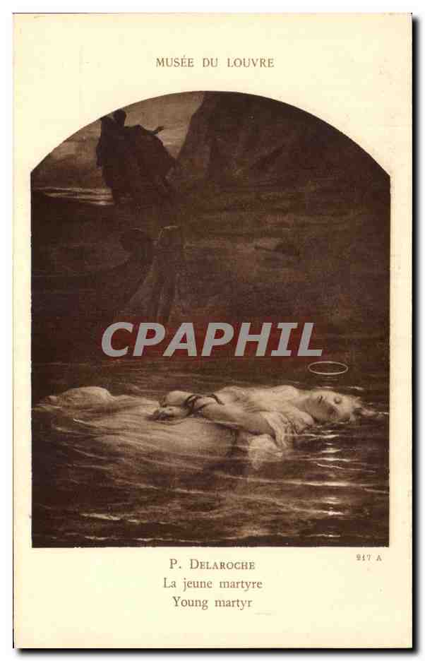 CPA Musee Du Louvre La Jeune Martyre Paris 