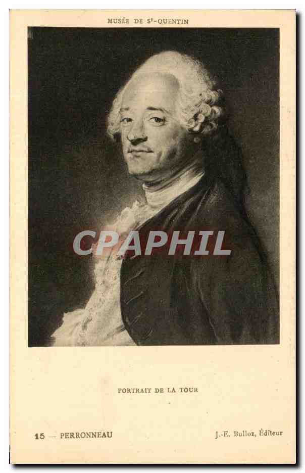 CPA Musee Du Louvre Portrait De La Tour Perronneau Paris 