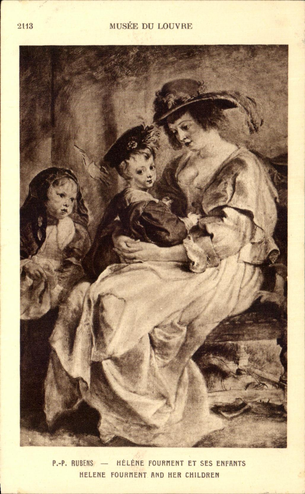 CPA Musee Du Louvre Helene Fourment Et Ses Enfants Paris 