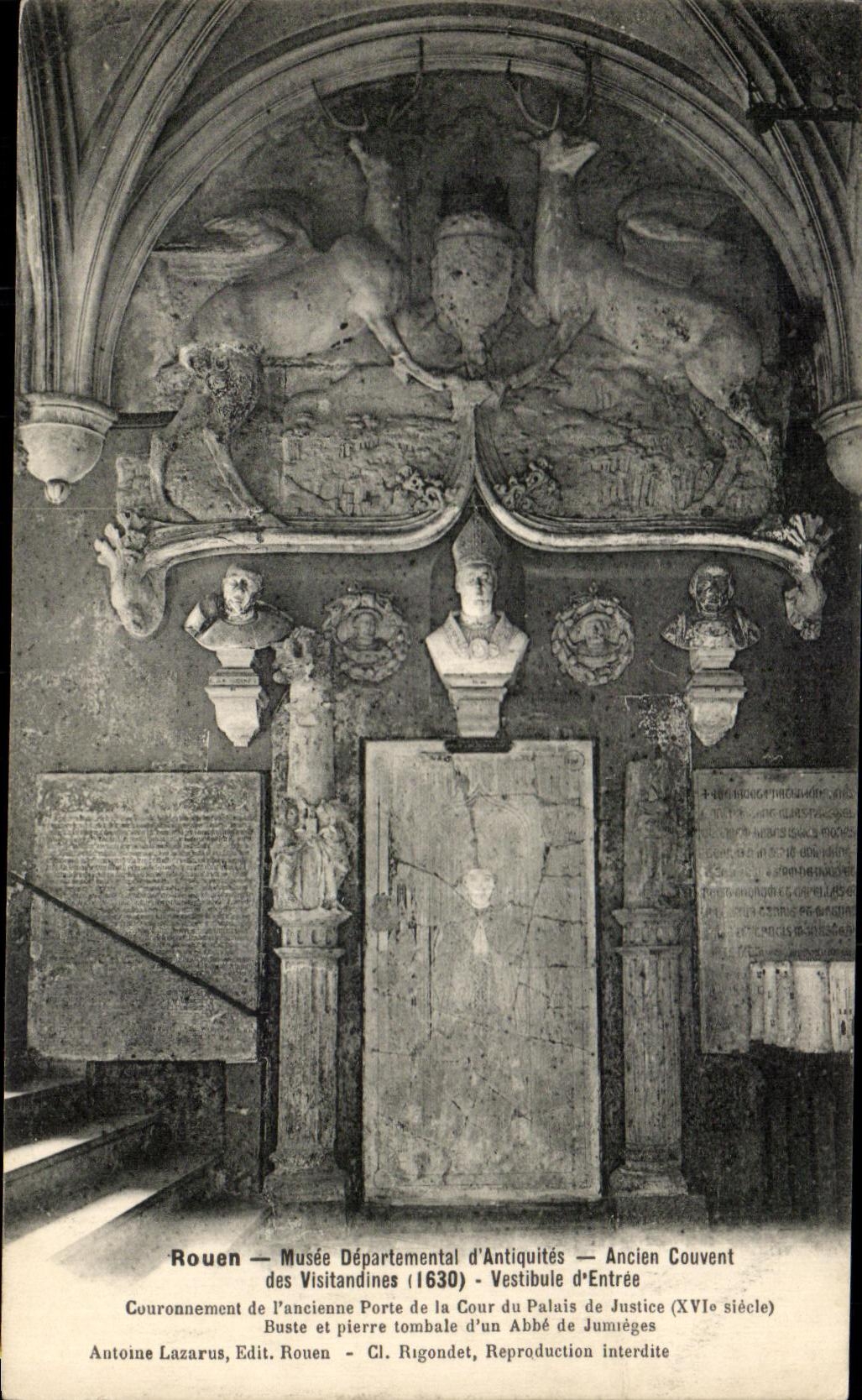 CPA Rouen Musee Departemental D'Antiquites Ancien Couvent des Visitandines