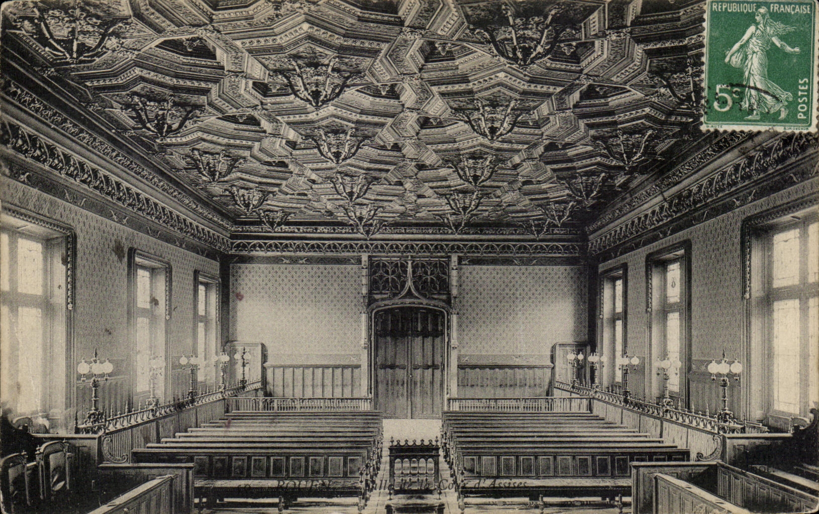 CPA Rouen Salle des assises