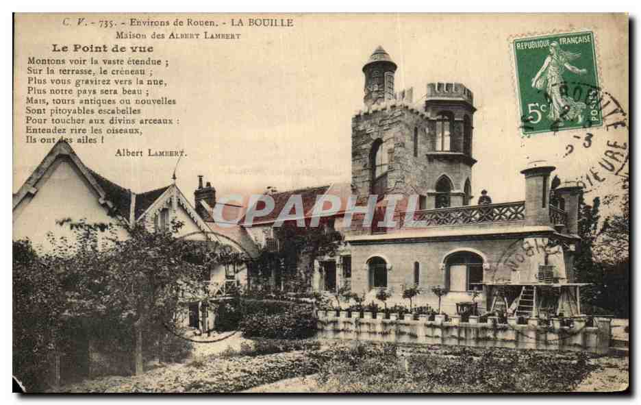 CPA Environs de Rouen La Bouille Maison des freres Lambert