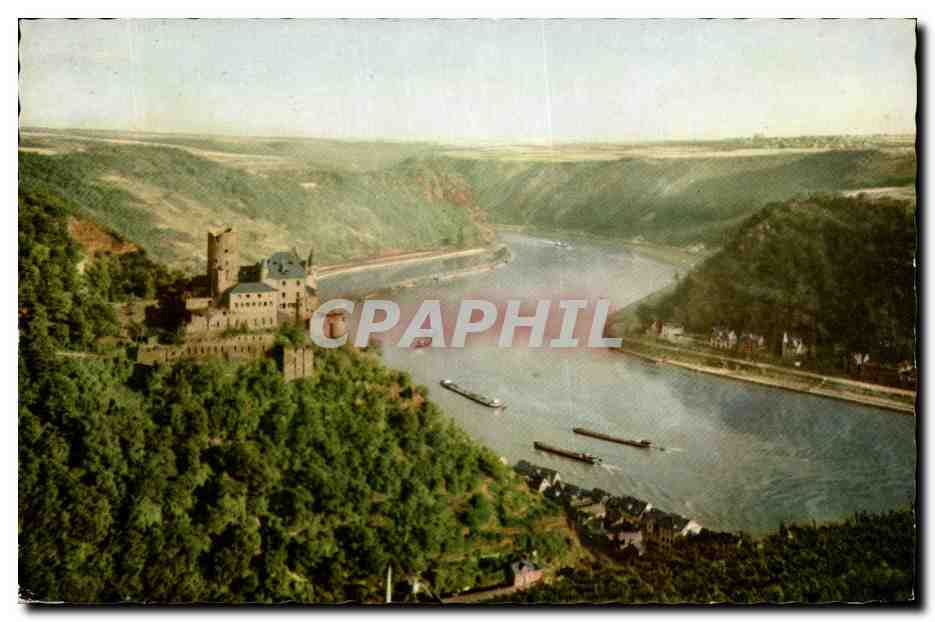 CPA Burg Katz bei St Goarshausen am Rhein 