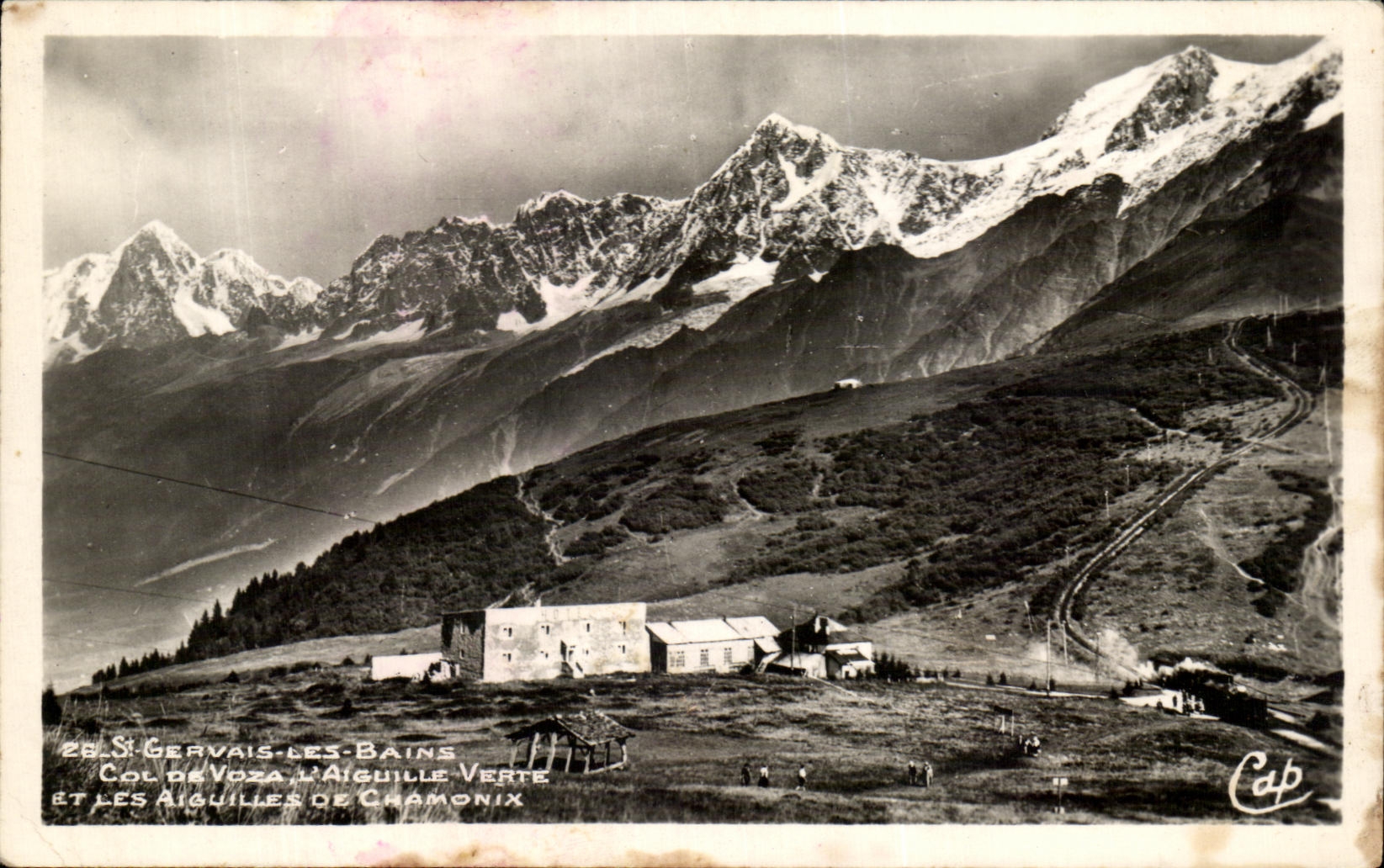 Saint-Gervais-les-Bains — Col de Voza, l'Aiguille Verte et les Aiguilles de Chamonix — éditeur C.A.P. n°26
