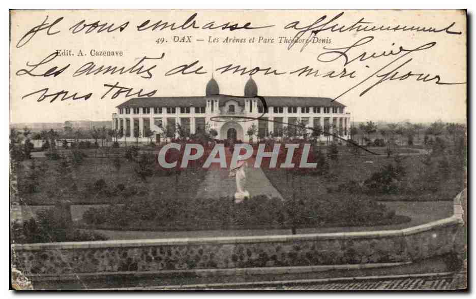 DAX — Les Arènes et Parc Théodore-Denis — Édit. A. Cazenave, n°49