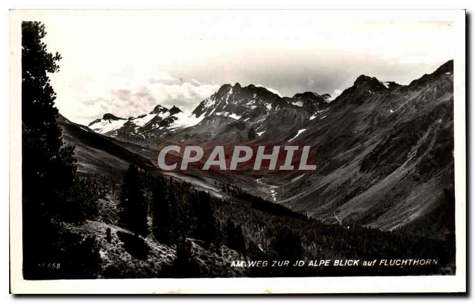 CPA Am Weg Zur JD Alpe Blick Auif Fluchthorn Suisse