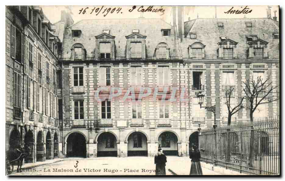 CPA Paris La Maison de Victor Hugo Place Royale