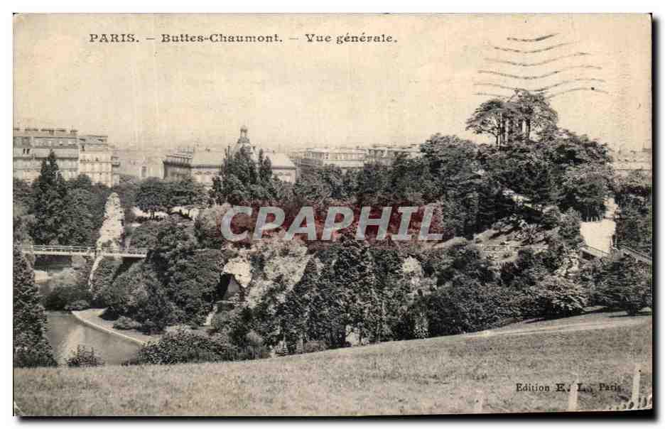 CPA Paris Buttes Chaumont Vue Generale
