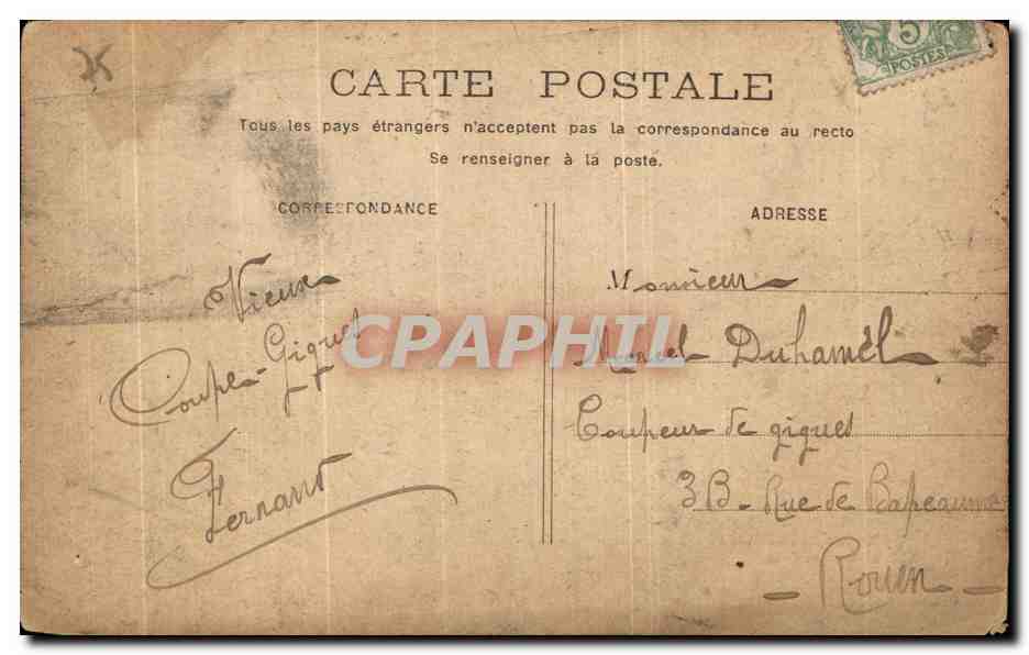 CPA Paris Chambare des Deputes — Verso