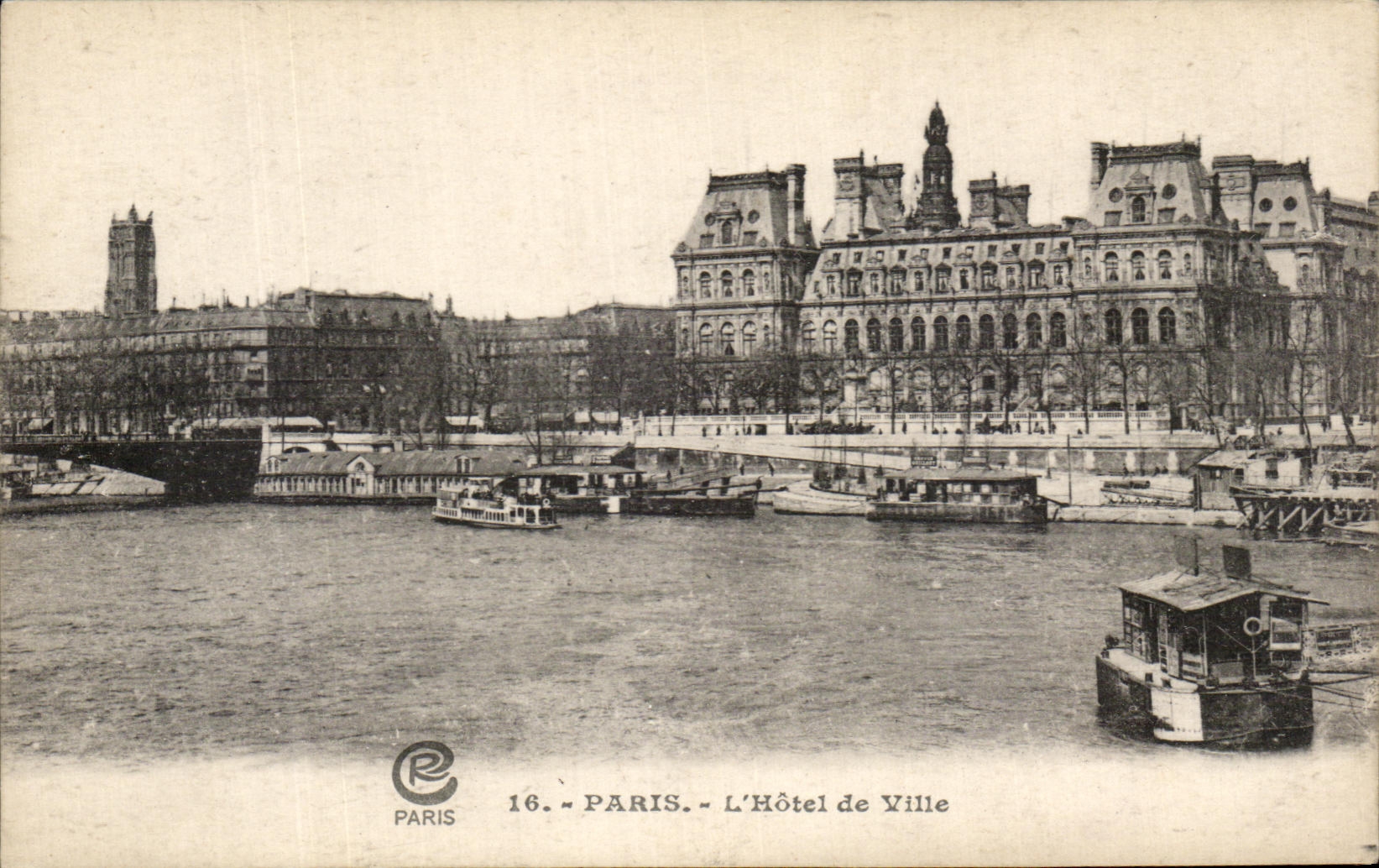 CPA Paris L'Hotel de Ville Peniches