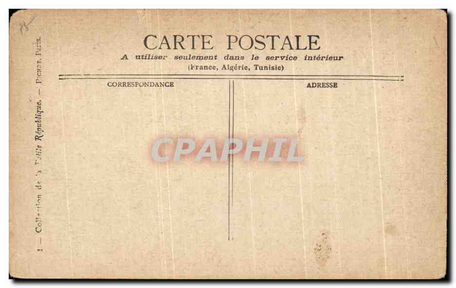 CPA Paris Le Palais Bourbon — Verso