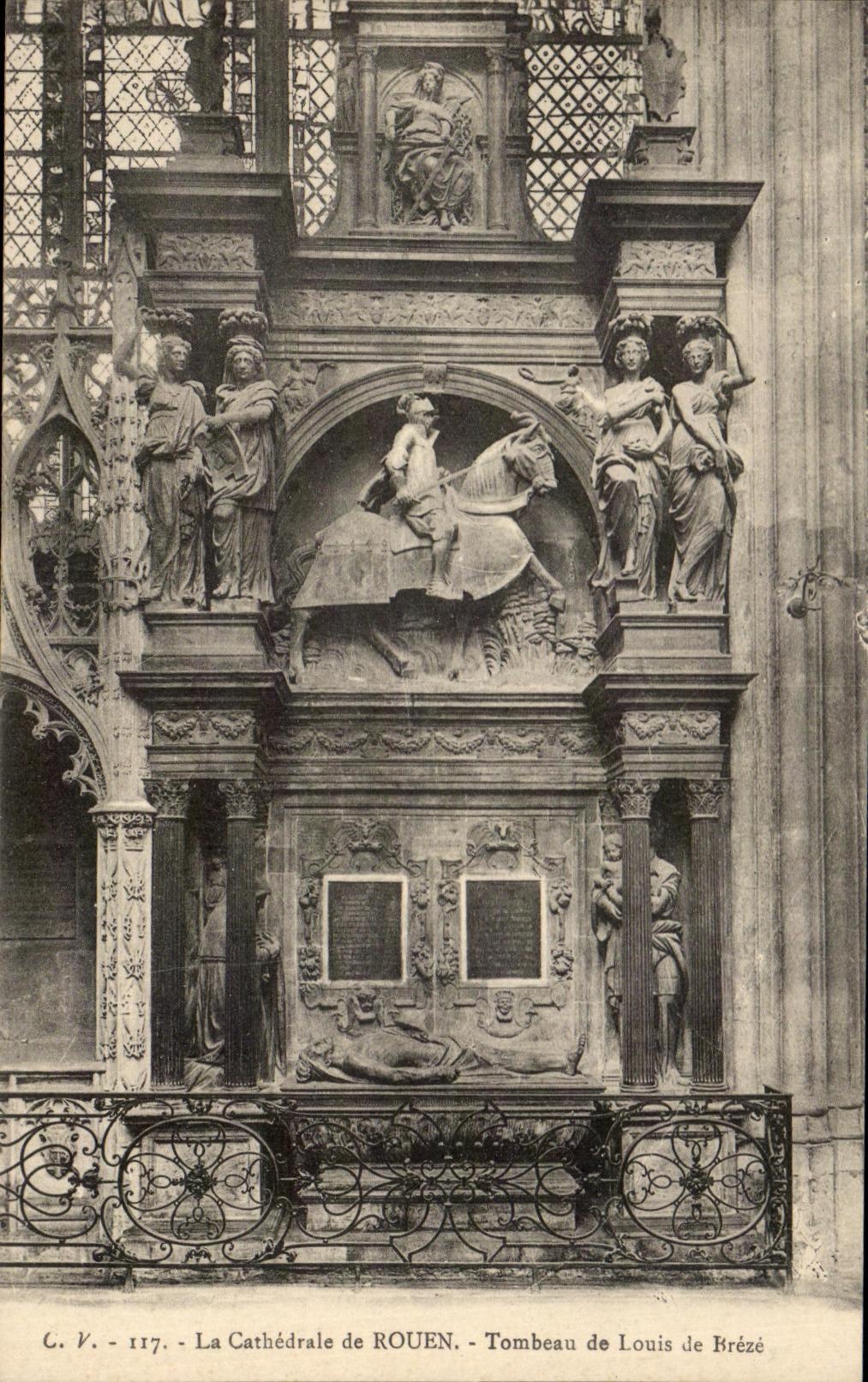 CPA La Cathedrale de Rouen Tombeau de Louis de Breze