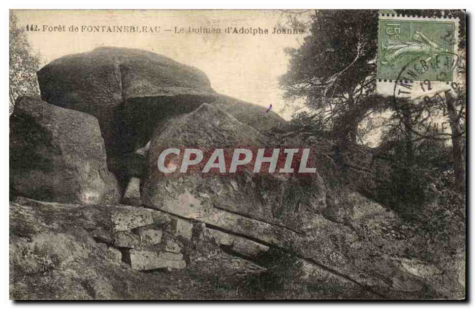 Foresta di FONTAINEBLEAU — Il Dolmen di Adolphe Joanne — n°142