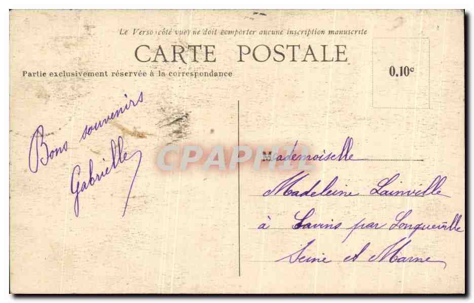 Foresta di FONTAINEBLEAU — Il Dolmen di Adolphe Joanne — n°142 — Verso