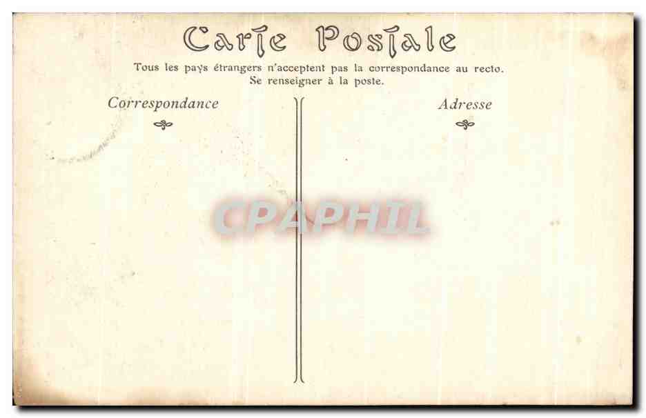 CPA Cathedrale de Rouen L'Abside — Verso