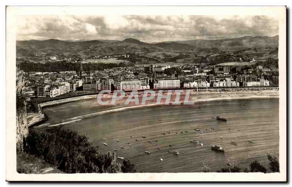 San Sebastián — Vue depuis le Monte Urguil — éditeur non visible