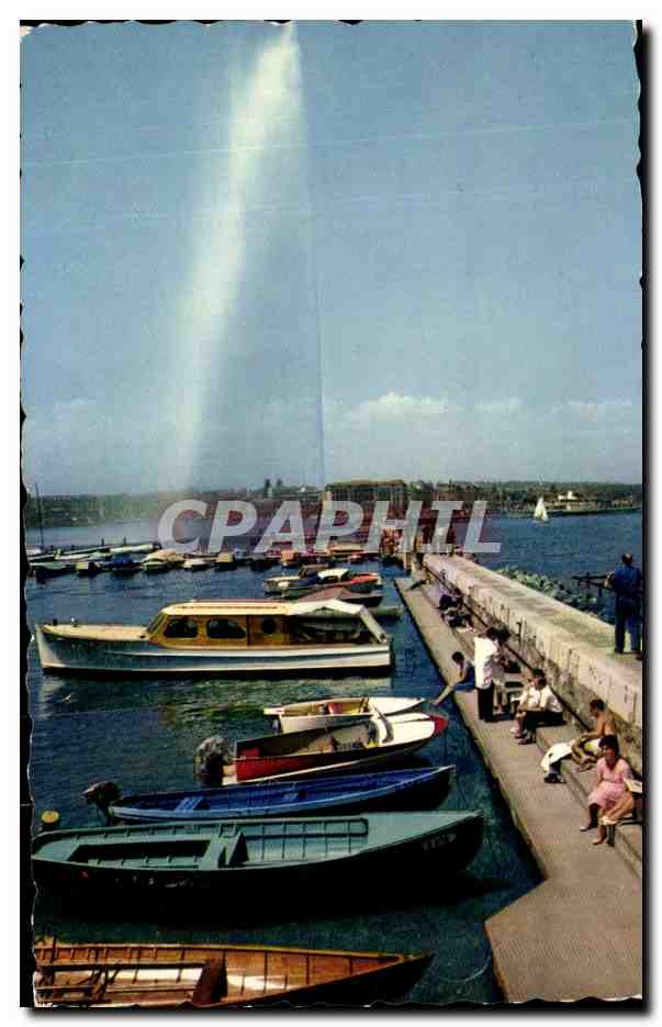 CPA Geneve Le Jet D'Eau Suisse