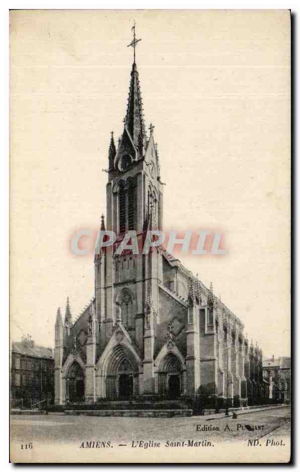 CPA Amiens L'Eglise Saint Martin