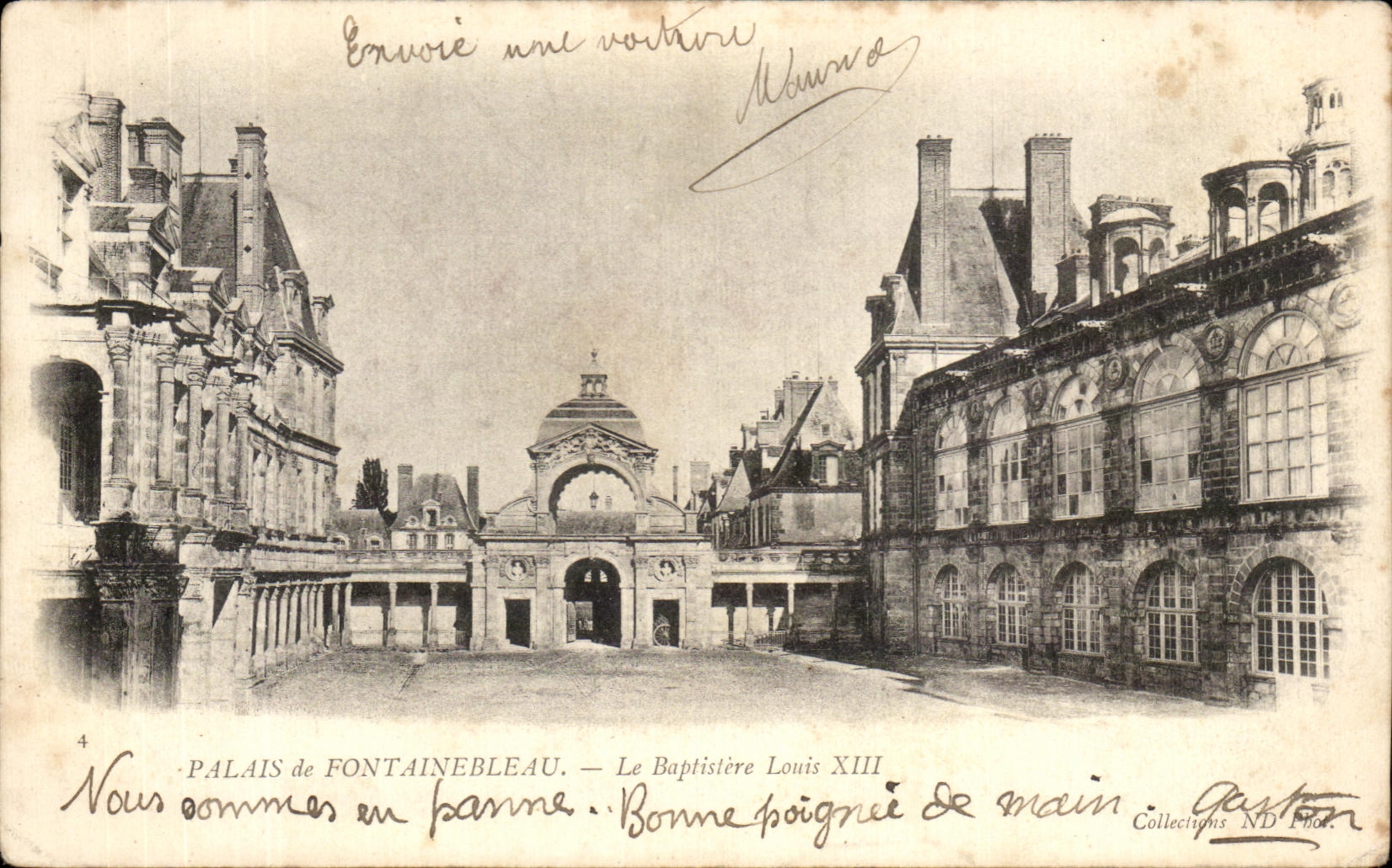 Palais de Fontainebleau — Le Baptisterie Louis XIII — Éditeur Paston, n°4