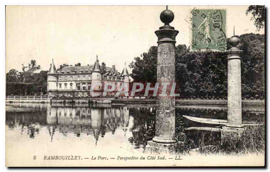 Rambouillet — Le Parc — Perspective du Côté Sud — LL.