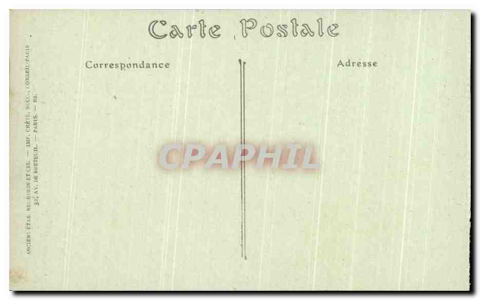 CPA Versailles Palais Du grand Trianon Chambre De Napoleon 1er — Verso