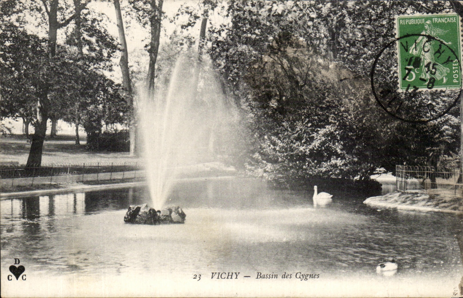 CPA Vichy Bassin Des Gygnes