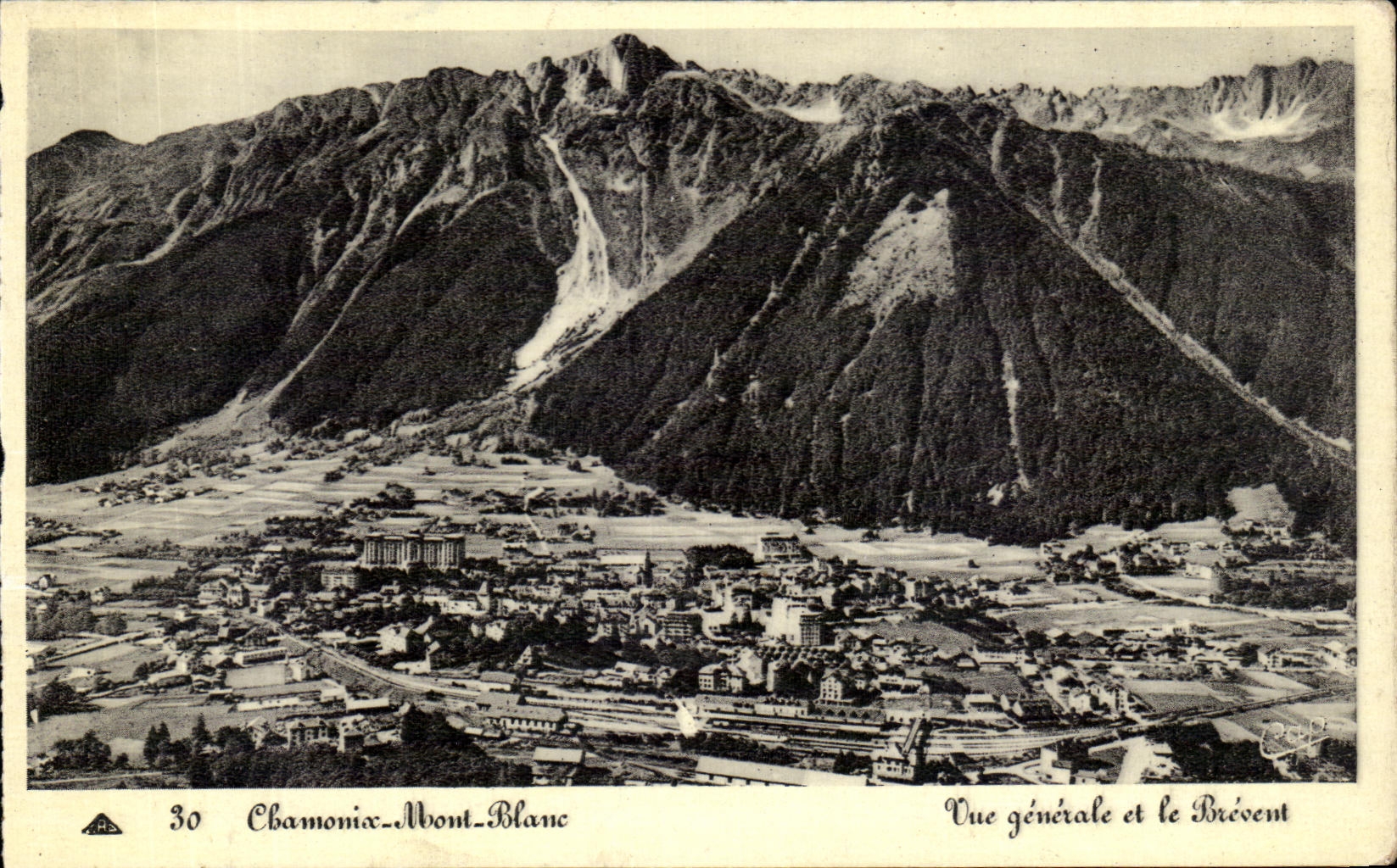 CPA Chamonix Mont Blanc Vue Generale et le Brevent 