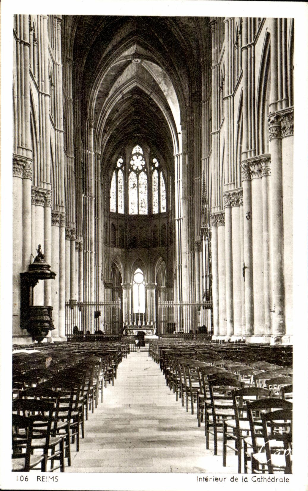 Intérieur de la Cathédrale — Reims — Édition CPAPHIL