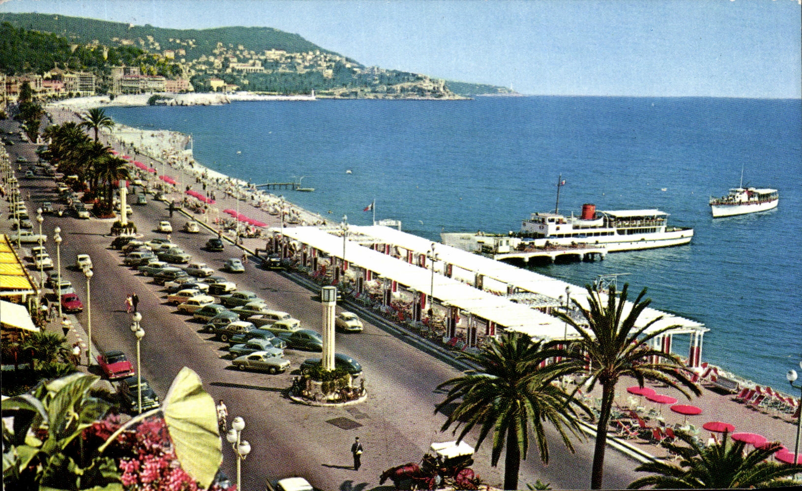 CPSM Nice Le Promenade Des Anglais Et Le Mont Boron