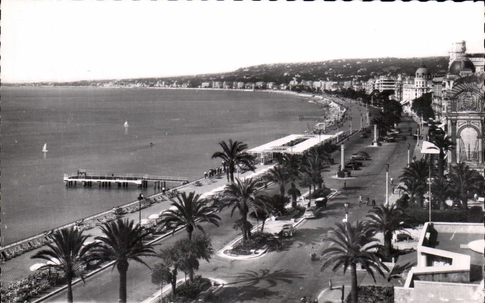 CPSM Nice Vue Generale Sur La Promenade des anglais