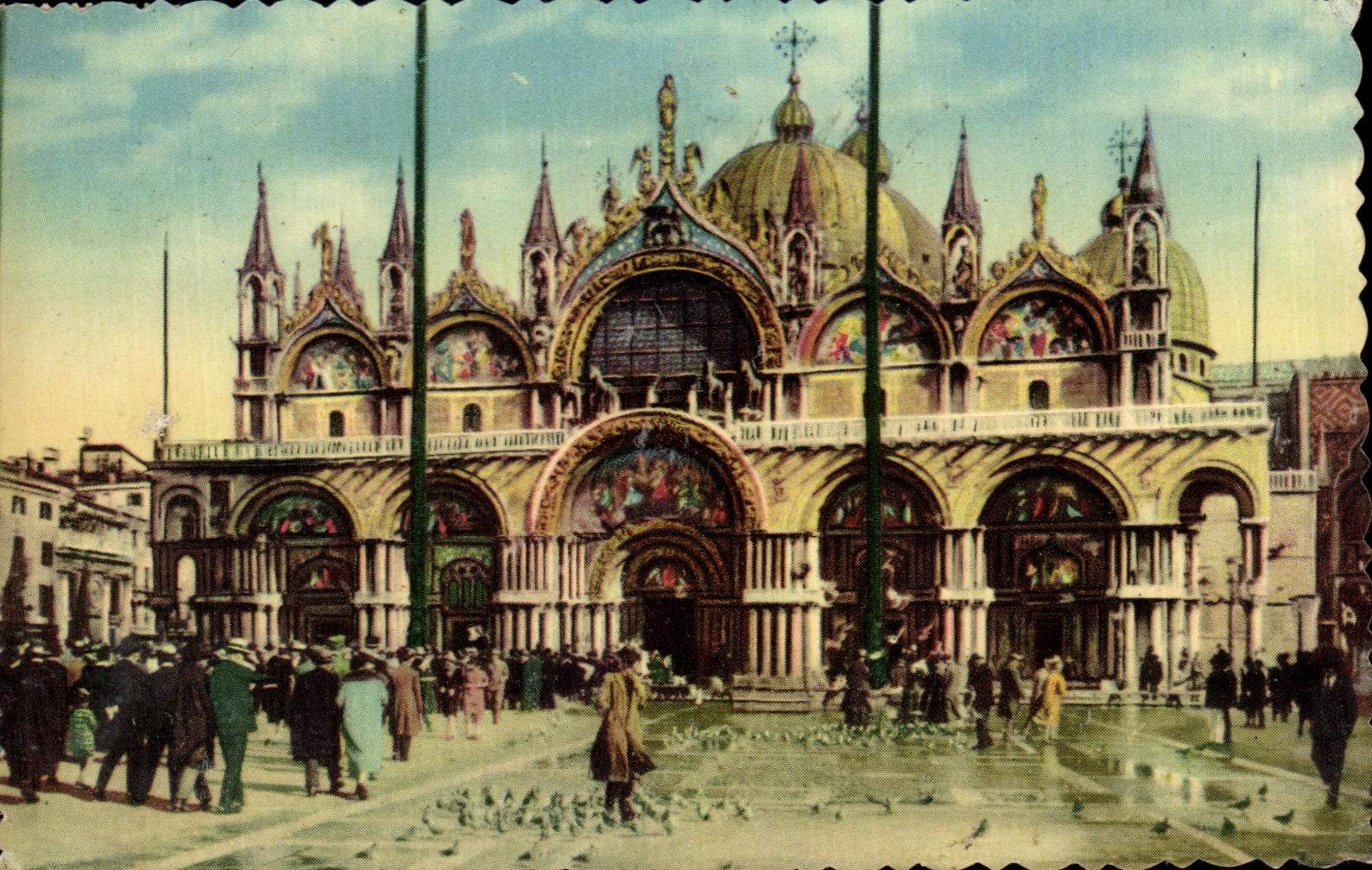 CPA Venezia Piazza e Chiesa di S Marco Place et Eglise de St Marc The Chruch of The San Marco 