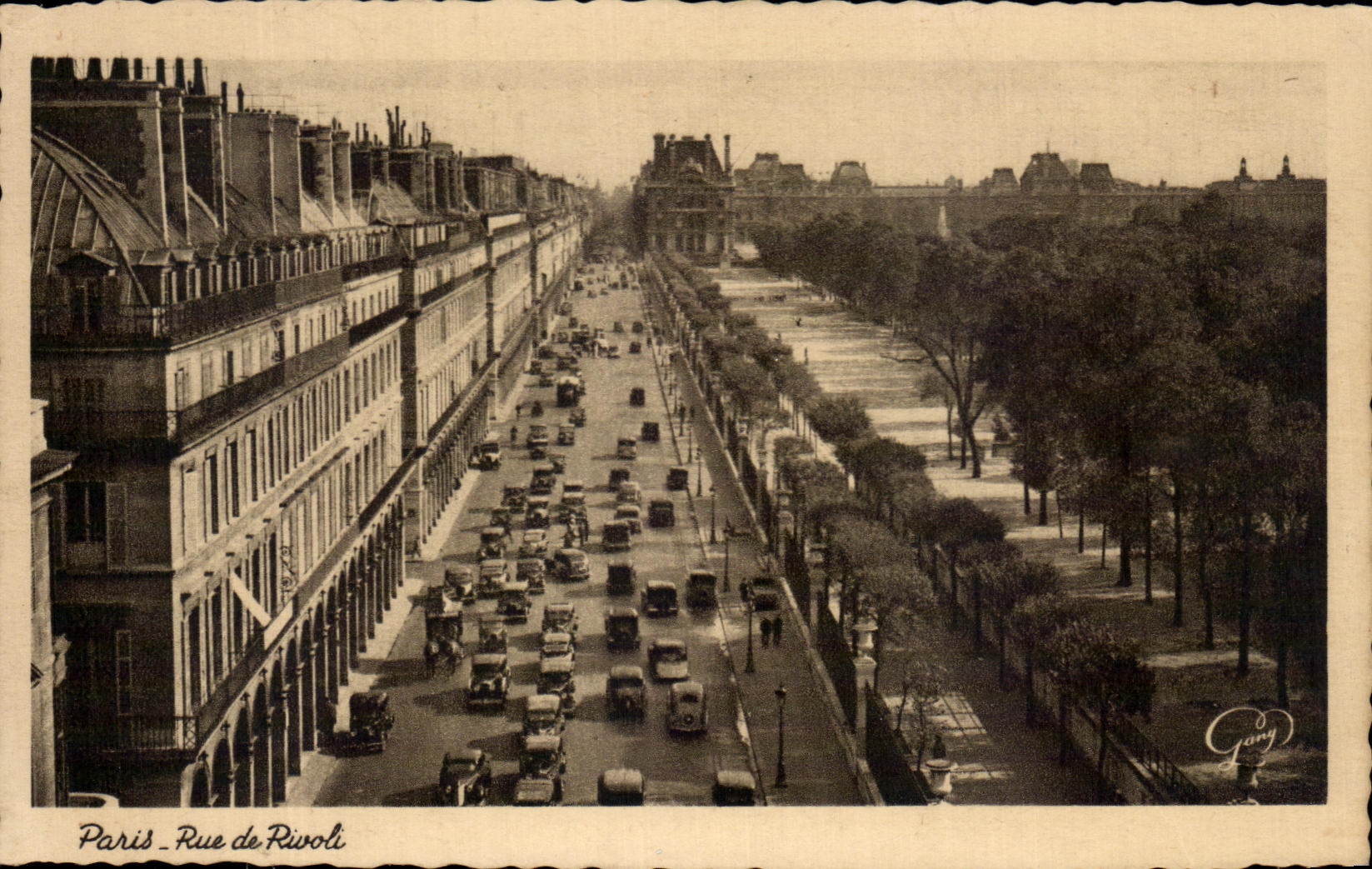 CPA Paris Rue de Rivoli Louvre