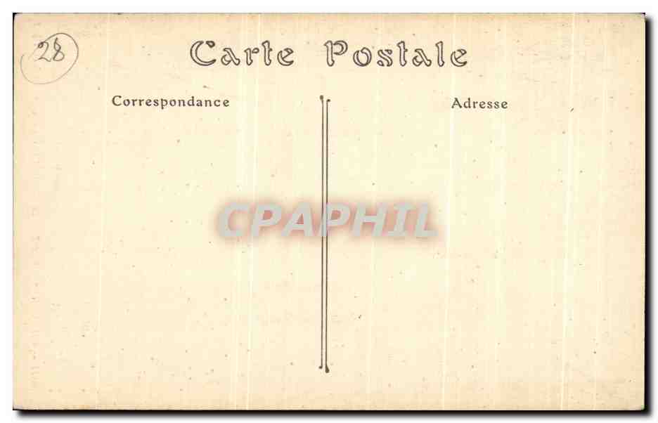 CPA Chartres Interieur de I'Eglise Saint Pierre — Verso