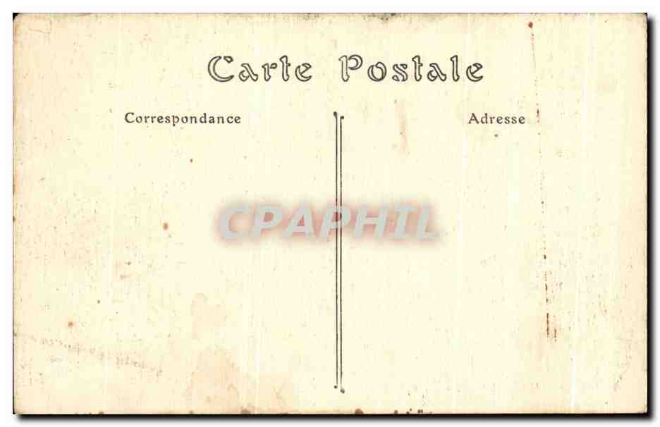 CPA Granville La digue par gros temps  — Rückseite