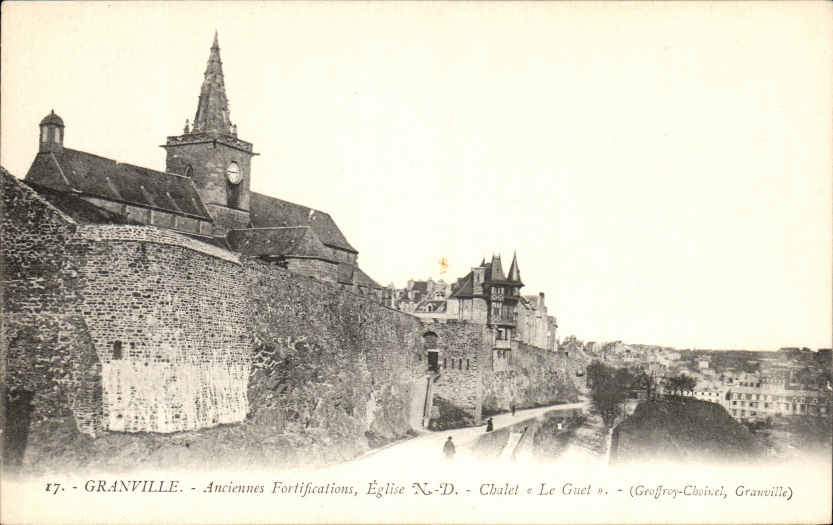 Granville — Anciennes fortifications, église N.-D., chalet « Le Guet » — (Geoffroy-Choinel, Granville)