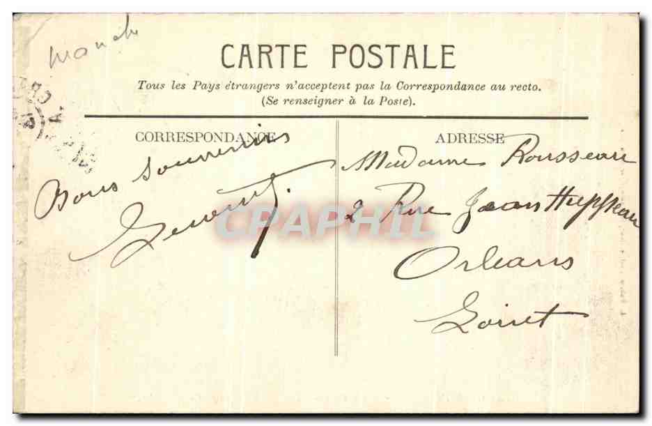 Granville — Au Casino — Le Plat Gousset — La Plage — L. Dubois, photographe, Granville, Concessionnaire — Rückseite