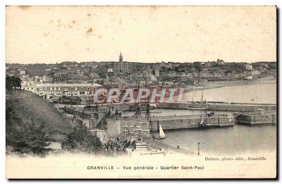 Granville — Allgemeiner Blick — Viertel Saint-Paul — Dubois, photo.-Verlag, Granville
