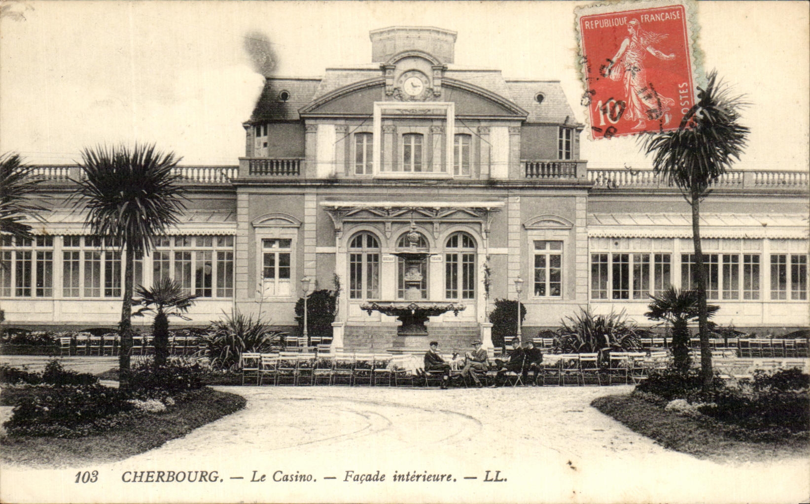 Cherbourg — Le Casino — Façade intérieure — LL. — N° 103