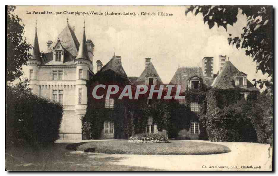 CPA La Pataudiere par Champigny Veude Cote de L'Entree