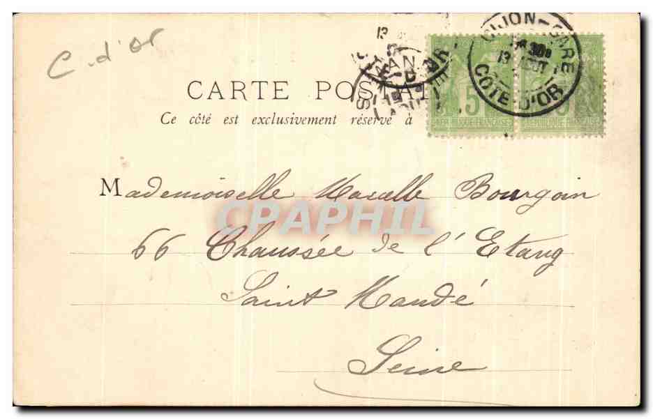 CPA Dijon Le Musee Tombeau des Ducs — Verso