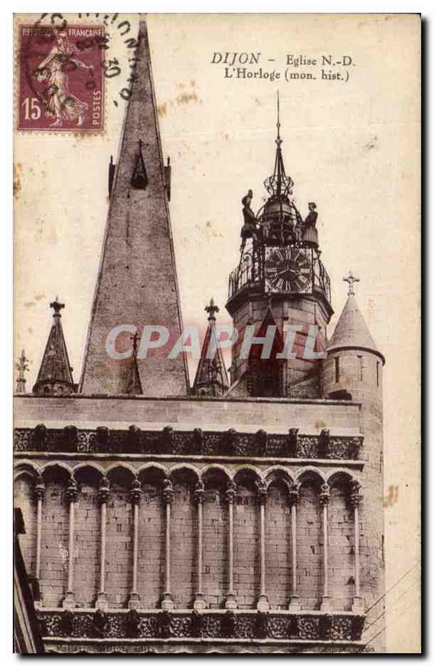 CPA Dijon Eglise L'Horloge
