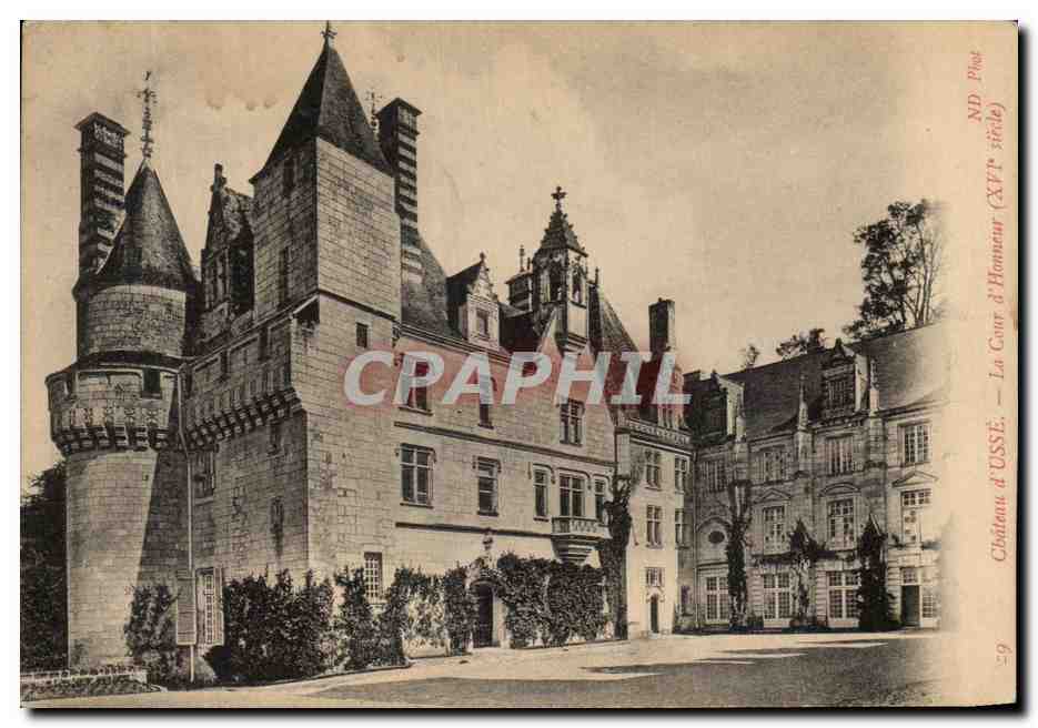 CPA Chateau d'Usse La Cour d'Honneur 